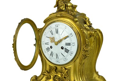 Lot 527 - A French ormolu mantel clock by Jacques Caffieiri