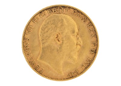 Lot 76 - An Edward VII 1903 half sovereign coin.