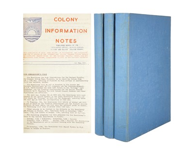 Lot 78 - (Kiribati and Tuvalu Islands; Or, Gilbert and Ellis Islands) Colony Information Notes