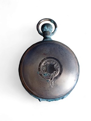 Lot 39 - RMS Lusitania, a gold coloured full hunter pocket watch.