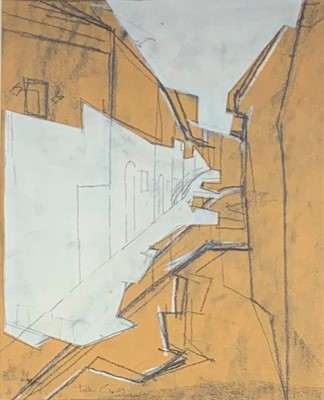 Lot 15 - Tom CROSS (1931-2009) Street in Italy -...