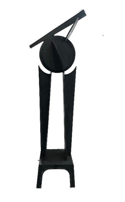 Lot 21 - Peter WARD (b.1936) Abstract Black painted...