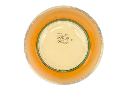 Lot 604 - A Clarice Cliff Crocus pattern bowl.