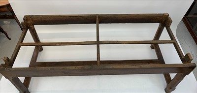Lot 3475 - An early 18th century oak draw leaf refectory...