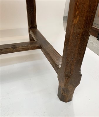 Lot 3475 - An early 18th century oak draw leaf refectory...