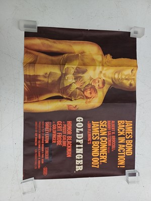 Lot 19 - James Bond Goldfinger British Quad poster.