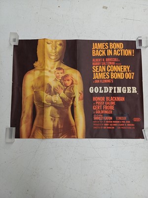 Lot 19 - James Bond Goldfinger British Quad poster.