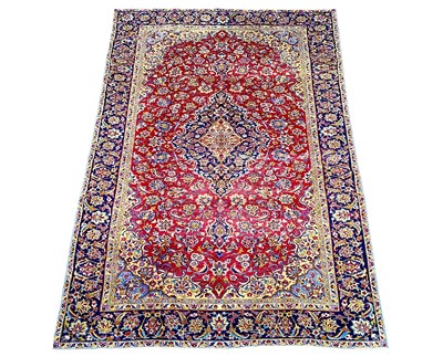 Lot 632 - A handknotted Tabriz carpet.