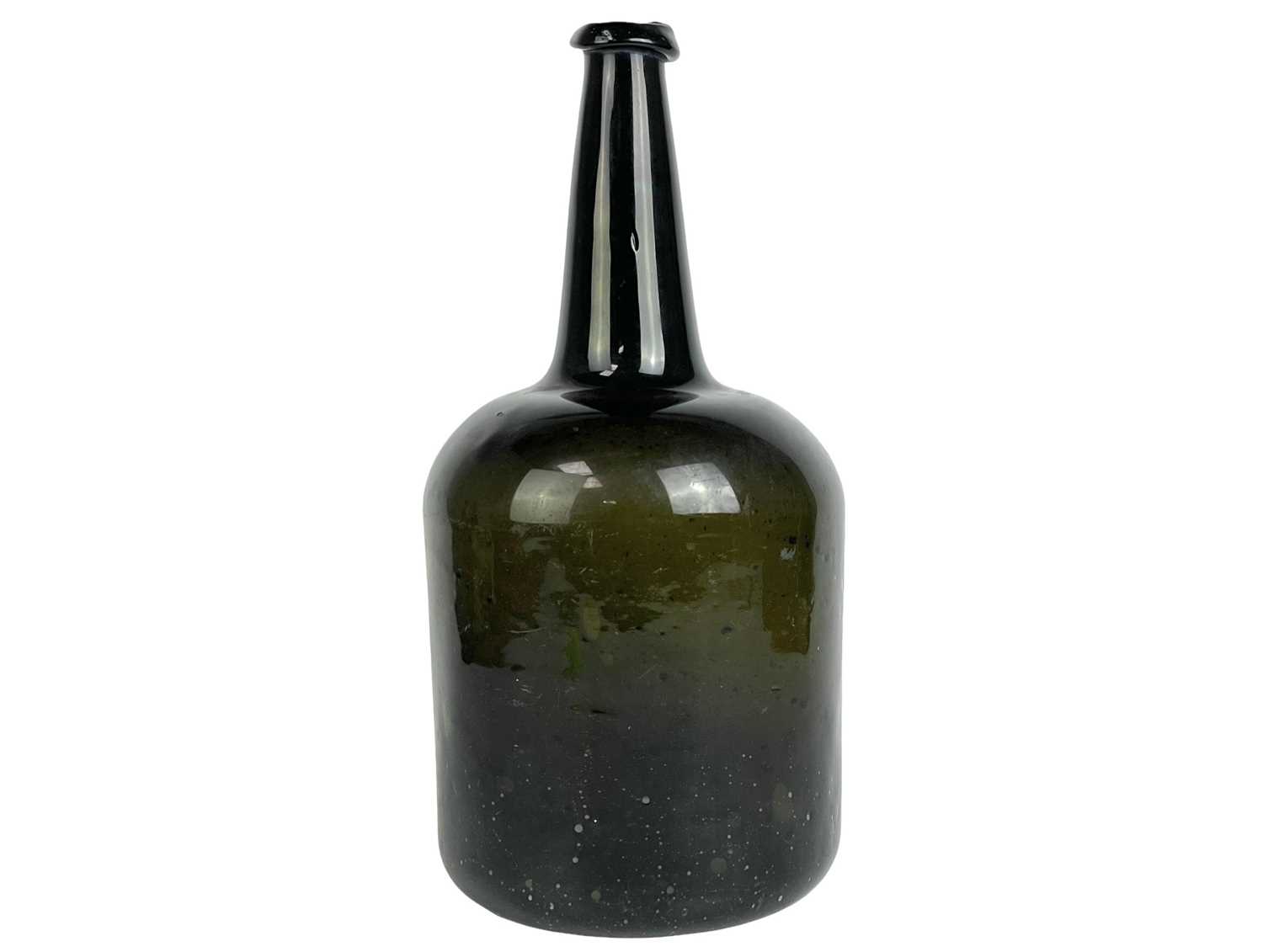 Lot 42 - A large green glass mallet shape wine bottle.