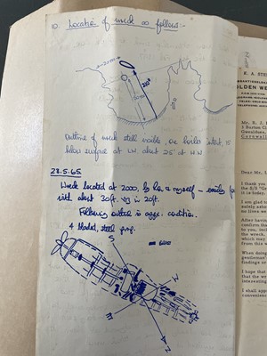 Lot 10 - SS. GRIP – Wrecked in Gunwalloe, Church Cove, Cornwall, 1st February 1897, cargo- salt
