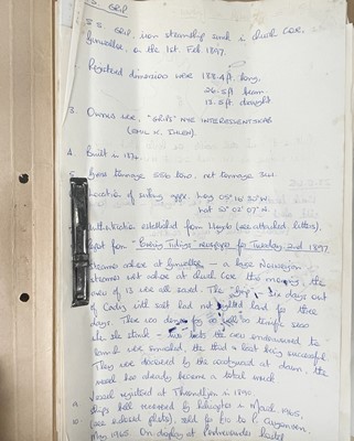 Lot 10 - SS. GRIP – Wrecked in Gunwalloe, Church Cove, Cornwall, 1st February 1897, cargo- salt
