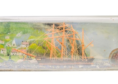 Lot 6 - Model ship in a bottle, 1944