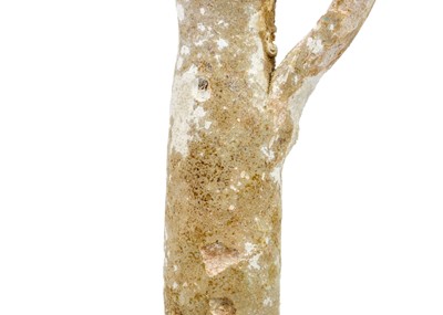 Lot 2 - A very early clay ‘stick’ oil-lamp