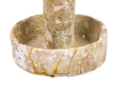 Lot 2 - A very early clay ‘stick’ oil-lamp