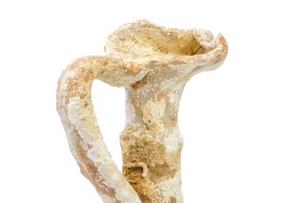 Lot 2 - A very early clay ‘stick’ oil-lamp