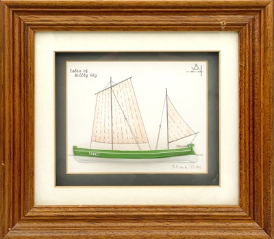 Lot 1 - Three detailed models of the VOC Hollandia, HMS Association and Scilly Pilot gig