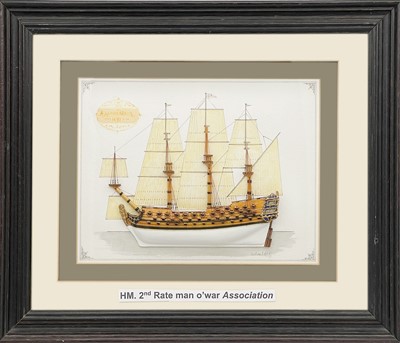 Lot 1 - Three detailed models of the VOC Hollandia, HMS Association and Scilly Pilot gig