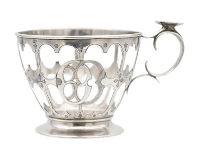 Lot 134 - A 19th-century Russian silver cup holder.