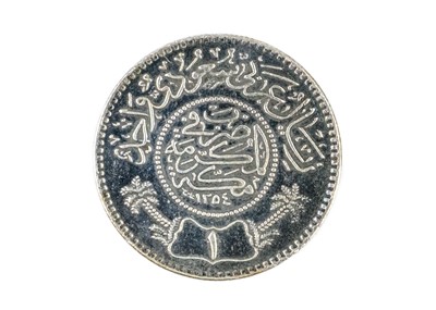 Lot 38 - A Saudi Arabia Silver Riyal, unknown mint, 1944