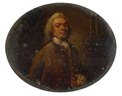 Lot 24 - An 18th century miniature portrait of a Gentleman.