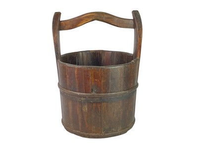 Lot 36 - A coopered well bucket.