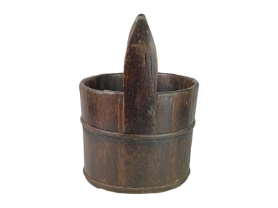 Lot 36 - A coopered well bucket.