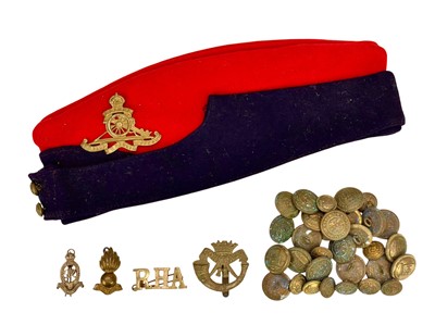 Lot 572 - An Officer's Royal Artillery field service cap.