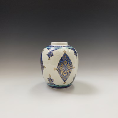 Lot 185 - A Chinese porcelain ginger jar of Persian...