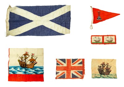 Lot 34 - A collection of Trinity House flag fragments.