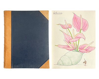 Lot 756 - An interesting bound album titled 'Plants in the Garden at 3 Bishops Gate, Singapore'.