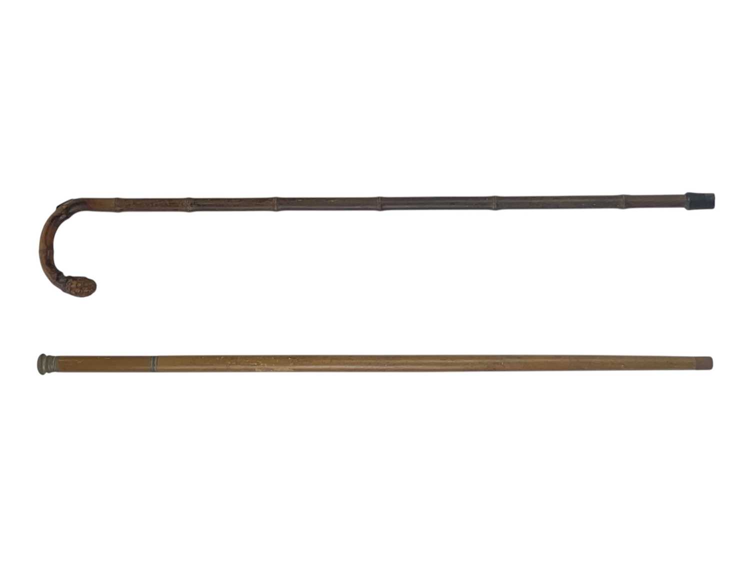 Lot 20 - A sectional tippling cane.