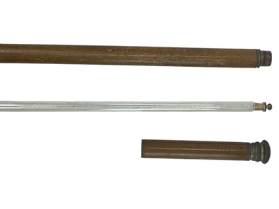 Lot 20 - A sectional tippling cane.