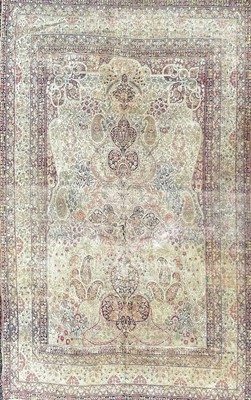 Lot 617 - A Kerman Ravar carpet, South East Persia, circa 1900.