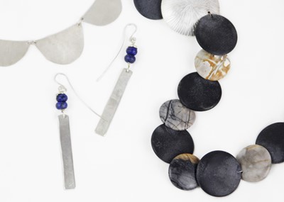 Lot 97 - A selection of contemporary silver jewellery.