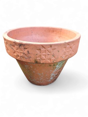 Lot 342 - A large terracotta pot.