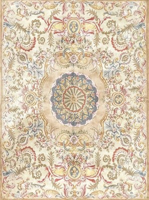 Lot 629 - A Chinese carpet, with a Savonnerie Empire design.