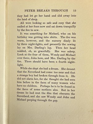 Lot 1 - J. M. Barrie