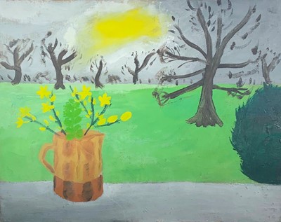 Lot 32 - Kate NICHOLSON (1929-2019) Winter Jasmin at...
