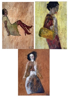 Lot 263 - Benjamin CARRIVICK (b.1980) Figure Studies Oil...