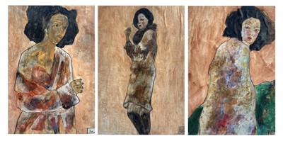 Lot 262 - Benjamin CARRIVICK (b.1980) Figure Studies Oil...
