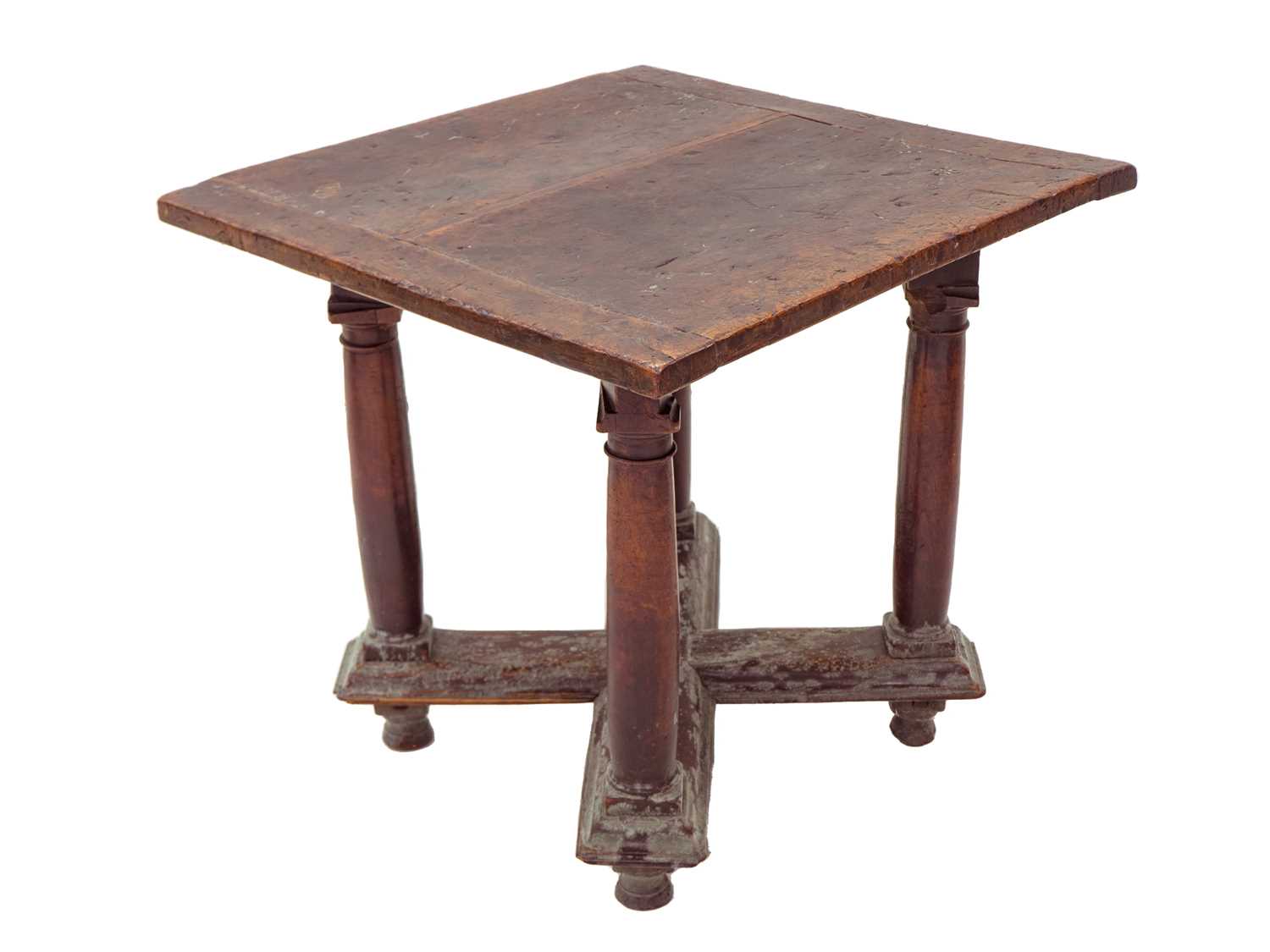 Lot 1074 - A Henri II walnut library or centre table.