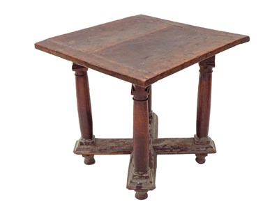 Lot 1074 - A Henri II walnut library or centre table.