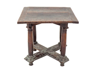 Lot 1074 - A Henri II walnut library or centre table.