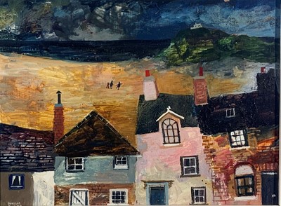 Lot 36 - Brenda KING (1934-2011) Back Road West Oil on...