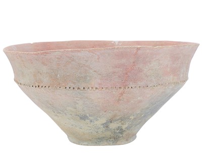 Lot 47 - A Near Eastern Trans-Jordan large terracotta bowl.