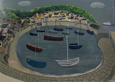 Lot 40 - Alan FURNEAUX (b.1953) Harbour Scene with...