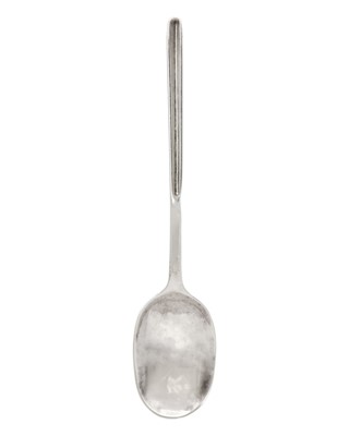 Lot 7 - A George II silver marrow scoop spoon by Henry Bailey.