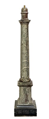Lot 47 - A large turned marble column.