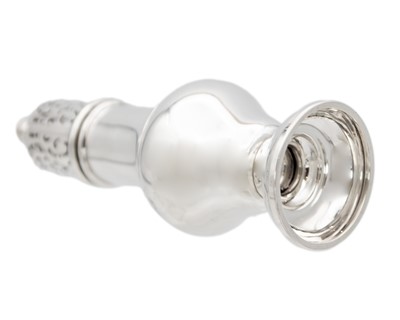 Lot 16 - A George VI silver baluster sugar caster by S. Blanckensee & Son Ltd.