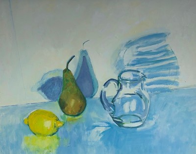 Lot 1075 - Caroline MACMICHAEL Still Life with Jug, Pear...